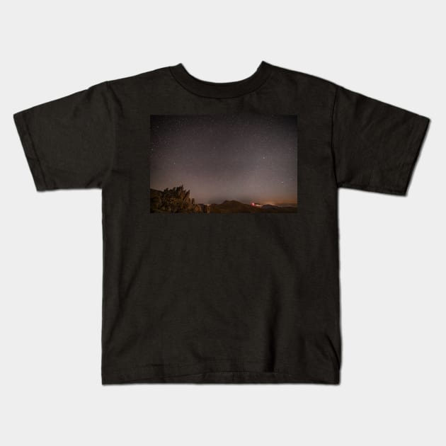 Snowdon from Glyder Fawr Kids T-Shirt by dasantillo